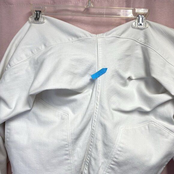 Madewell Stove Pipe High Rise Straight Leg Jeans Pants Women 20W White Stretch - Picture 4 of 16